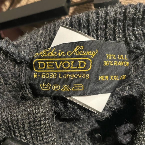 DEVOLD men’s UUL pullover sweater. Size XXL (56). Made in Norway. - Picture 13 of 16